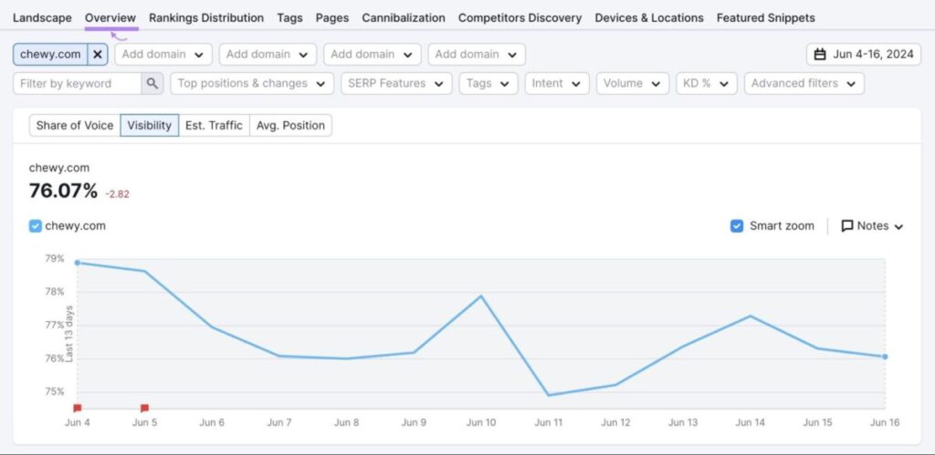 “Overview” report